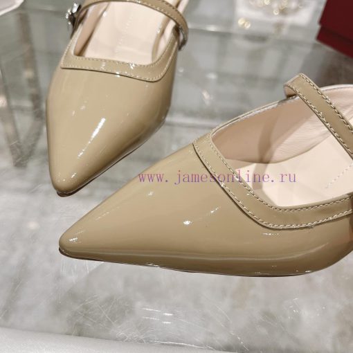 24 new RV painted cat heel slippersInspired by the Belle Vivier collection, the style is simt2q5j8ft - Image 8