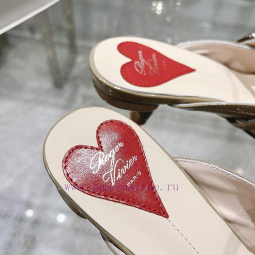 24 new RV painted cat heel slippersInspired by the Belle Vivier collection, the style is simt2q5j8ft - Image 9