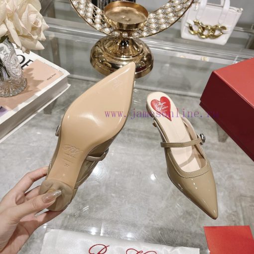 24 new RV painted cat heel slippersInspired by the Belle Vivier collection, the style is simt2q5j8ft - Image 10