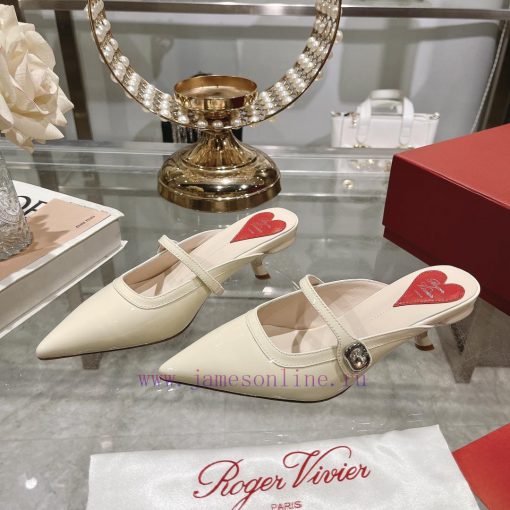 24 new RV painted cat heel slippersInspired by the Belle Vivier collection, the style is simhmsfukkh - Image 5