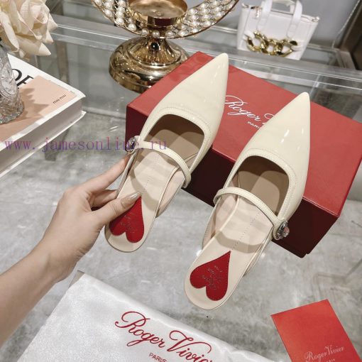 24 new RV painted cat heel slippersInspired by the Belle Vivier collection, the style is simhmsfukkh - Image 7