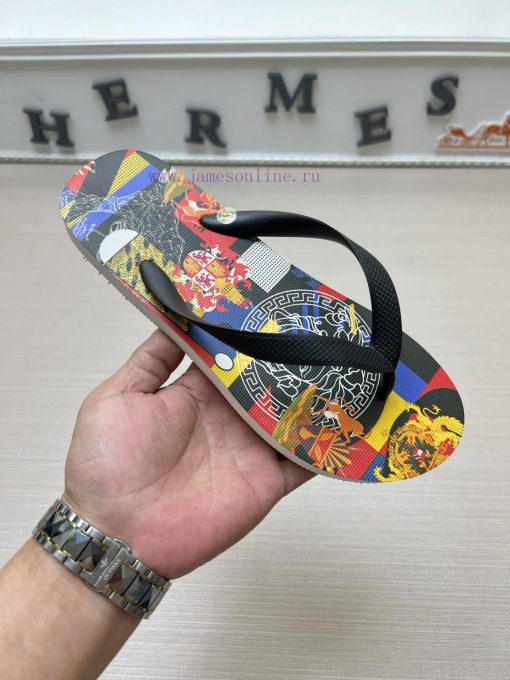 Versace New Men's Casual Slippers Series 11 Review Global Limited Edition Upper Made of Impozpf3wmjp - Image 2