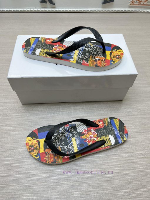 Versace New Men's Casual Slippers Series 11 Review Global Limited Edition Upper Made of Impozpf3wmjp - Image 5