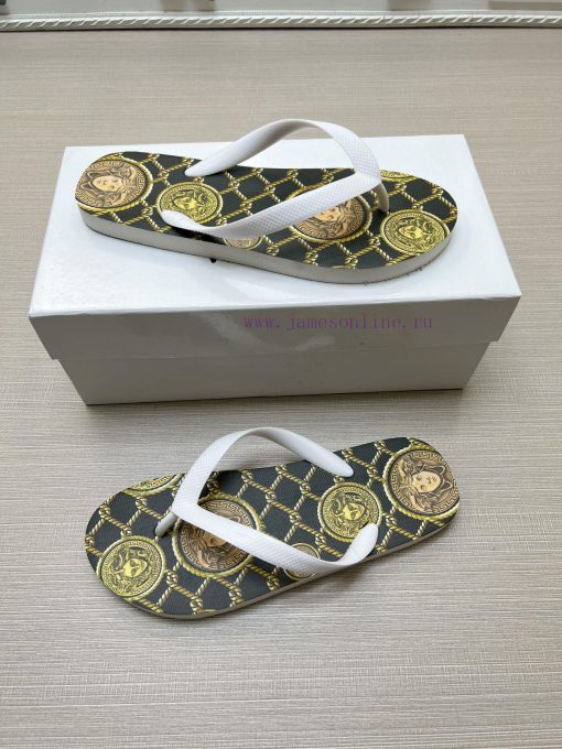 Versace New Men's Casual Slippers Series 11 Review Global Limited Edition Upper Made of Impo6uxtaxxi - Image 5