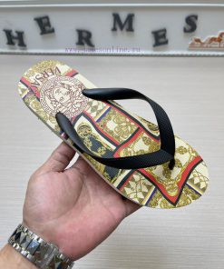 Versace New Men's Casual Slippers Series 11 Review Global Limited Edition Upper Made of Impost4u7d0a