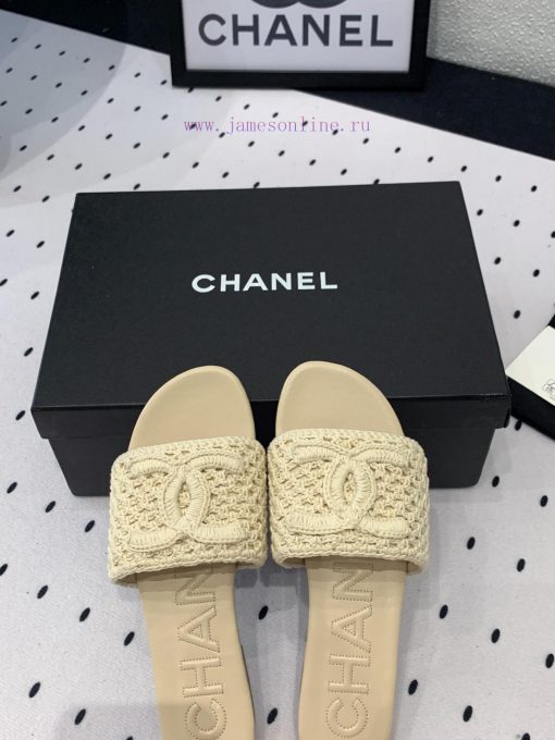 Chanel's new flat slippers are a top of the line summer must-have cooler series. The upper i6i2ww3m4 - Image 8