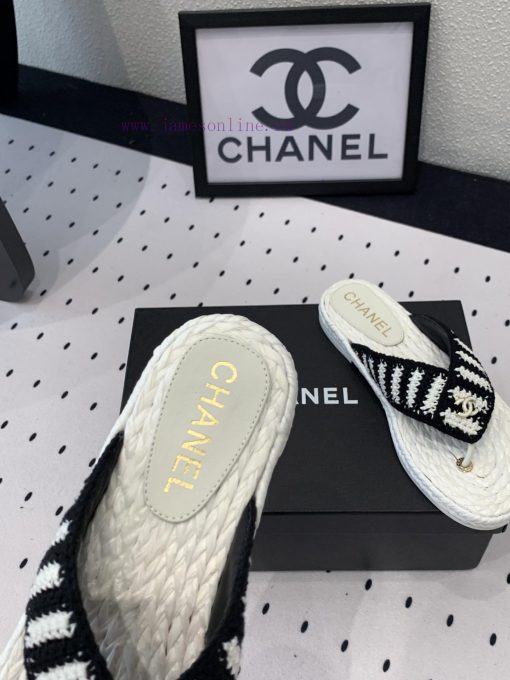 Chanel's new flat slippers are a top of the line summer must-have cooler series. They are su7b1257fo - Image 4