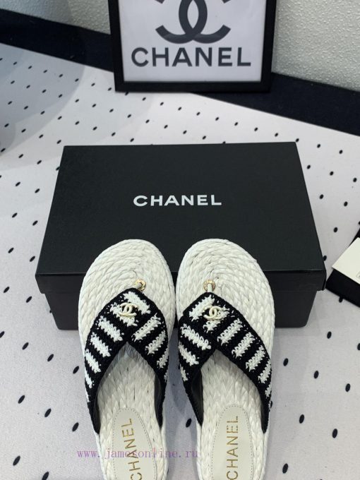 Chanel's new flat slippers are a top of the line summer must-have cooler series. They are su7b1257fo - Image 8
