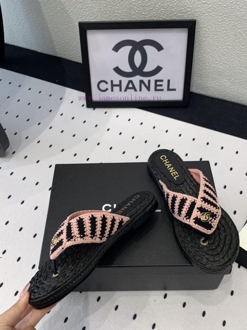 Chanel's new flat slippers are a top of the line summer must-have cooler series. They are suvf85t09d - Image 3