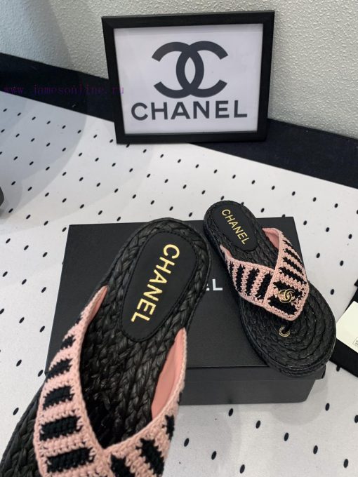 Chanel's new flat slippers are a top of the line summer must-have cooler series. They are suvf85t09d - Image 4