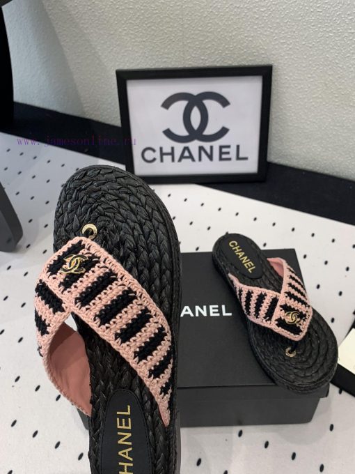 Chanel's new flat slippers are a top of the line summer must-have cooler series. They are suvf85t09d - Image 5