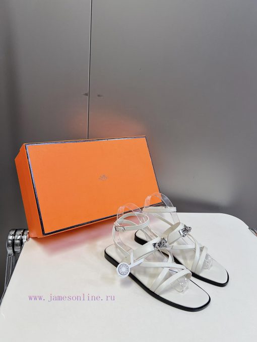 Hermes 2024 Spring/Summer New Kelly SandalsThe Kelly hardware buckle, which is the only stray87zhfn8 - Image 3