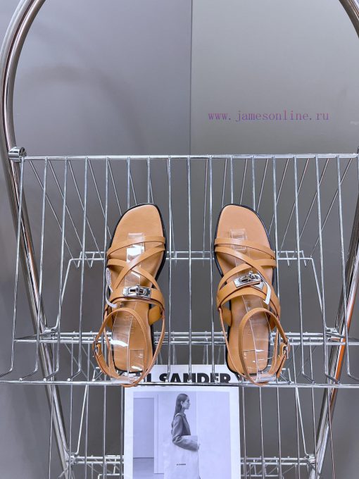 Hermes 2024 Spring/Summer New Kelly SandalsThe Kelly hardware buckle, which is the only strafhtjnl2a - Image 7