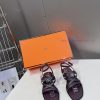 Hermes 2024 Spring/Summer New Kelly SandalsThe Kelly hardware buckle, which is the only strauf1k1zsd