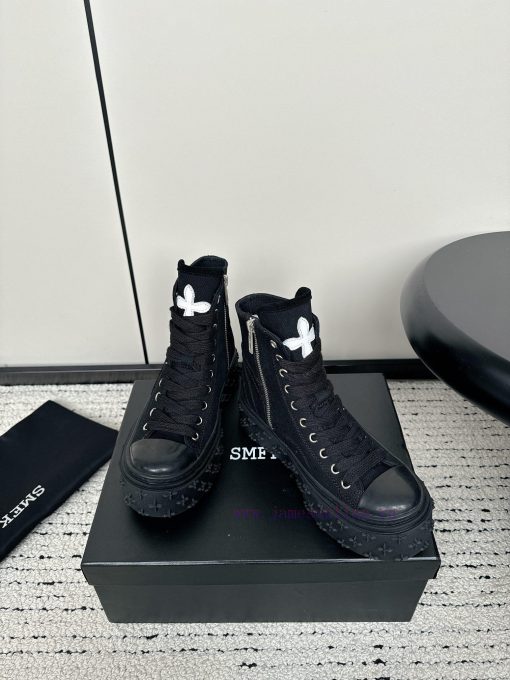 SMFK China-Chic Tide's latest popular cross flowerThe thick soled leisure canvas shoes are ec3xwdasy - Image 3
