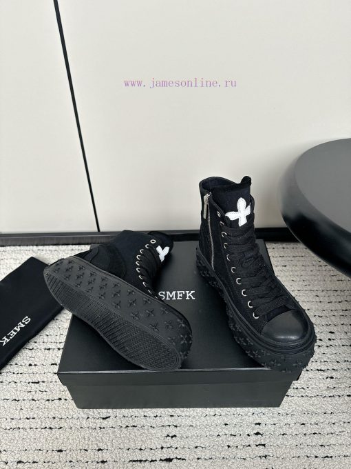 SMFK China-Chic Tide's latest popular cross flowerThe thick soled leisure canvas shoes are ec3xwdasy - Image 4