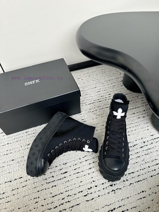 SMFK China-Chic Tide's latest popular cross flowerThe thick soled leisure canvas shoes are ec3xwdasy - Image 7