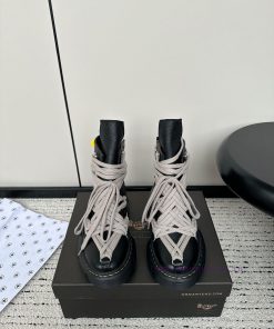 Rickowens x Dr. Martens Co branded 24 New Strap Thick Bottom Height Boosting Martin BootsThehda6168c