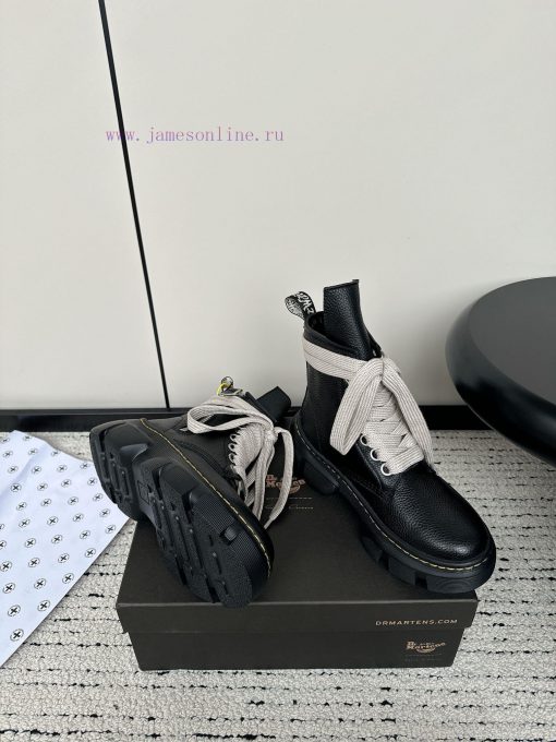 Rickowens x Dr. Martens Co branded 24 New Strap Thick Bottom Height Boosting Martin BootsThec4vtgx2b - Image 4