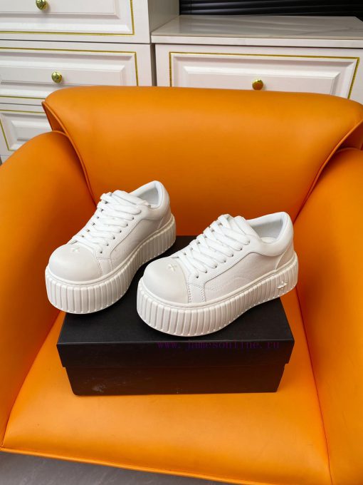 . SMFK China-Chic Tide 24ss, the latest popular cross flower big head thick soled derby shoenqtaa998 - Image 3