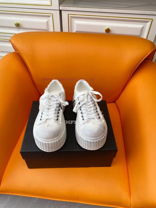 SMFK China-Chic Tide 24ss, the latest popular cross flower big head thick soled derby shoes,7sv4e1nn
