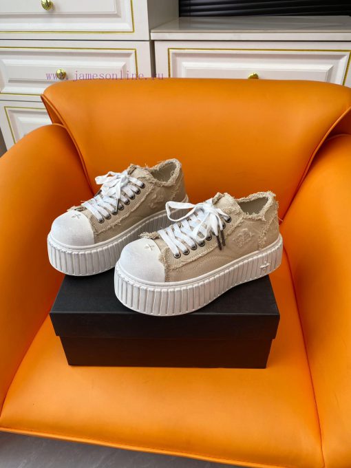 SMFK China-Chic Tide 24ss, the latest popular cross flower big head thick soled derby shoes,tvtehmwu - Image 3