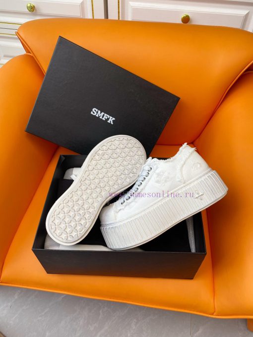 SMFK China-Chic Tide 24ss, the latest popular cross flower big head thick soled derby shoes,7sv4e1nn - Image 9