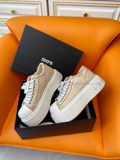 SMFK China-Chic Tide 24ss, the latest popular cross flower big head thick soled derby shoes,tvtehmwu - Image 6