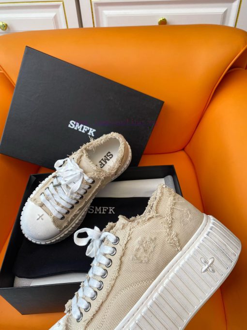 SMFK China-Chic Tide 24ss, the latest popular cross flower big head thick soled derby shoes,tvtehmwu - Image 8