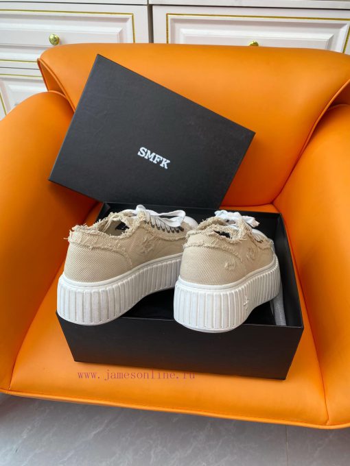 SMFK China-Chic Tide 24ss, the latest popular cross flower big head thick soled derby shoes,tvtehmwu - Image 10
