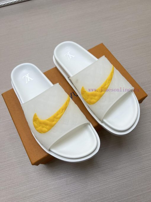 LOUIS VUITTON LV official website's popular men's Velcro slippers are available for sale sim022l4q6r - Image 4