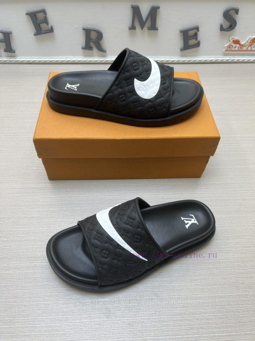 LOUIS VUITTON LV official website's popular men's Velcro slippers are available for sale simy1k7re4y - Image 5