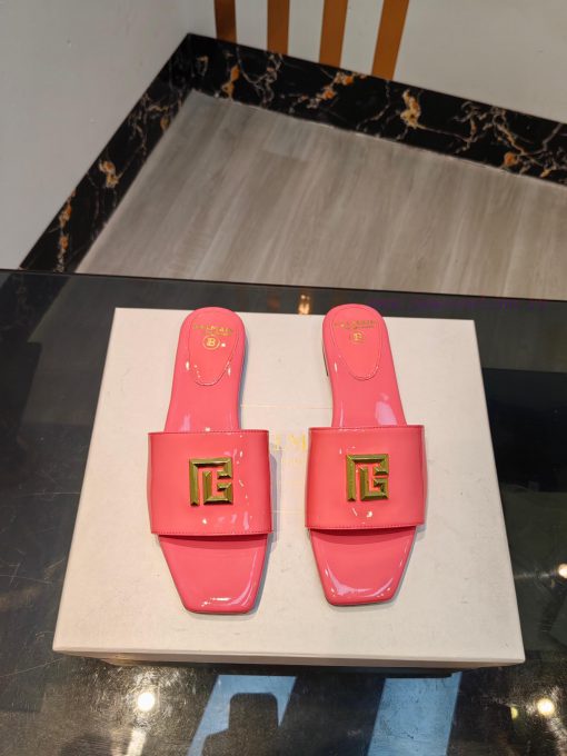 Out, Balmain 2024 Spring/Summer Fashion Flat SlippersBrand Balmain 𝘽𝙖𝙡𝙢𝙖𝙞𝙣 by French fashioncamauxs0