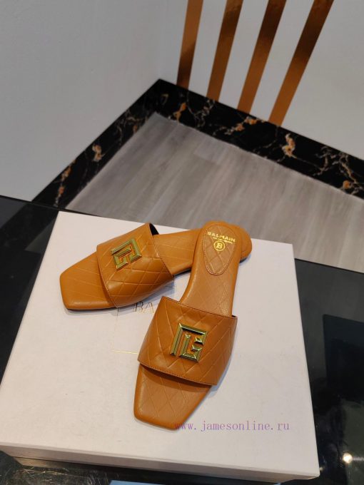 Out, Balmain 2024 Spring/Summer Fashion Flat SlippersBrand Balmain 𝘽𝙖𝙡𝙢𝙖𝙞𝙣 by French fashion2gap4yr2 - Image 8