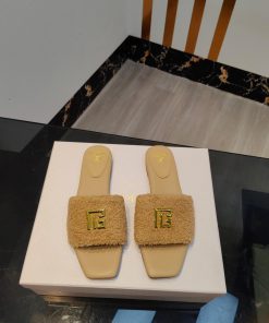 Out, Balmain 2024 Spring/Summer Fashion Flat SlippersBrand Balmain 𝘽𝙖𝙡𝙢𝙖𝙞𝙣 by French fashionwubezkny
