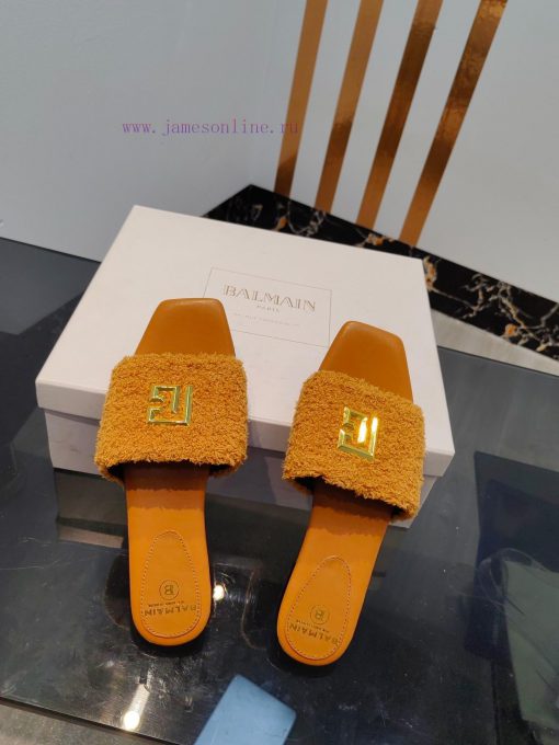 Out, Balmain 2024 Spring/Summer Fashion Flat SlippersBrand Balmain 𝘽𝙖𝙡𝙢𝙖𝙞𝙣 by French fashion0uj1fxki - Image 9