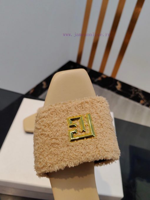 Out, Balmain 2024 Spring/Summer Fashion Flat SlippersBrand Balmain 𝘽𝙖𝙡𝙢𝙖𝙞𝙣 by French fashionwubezkny - Image 5
