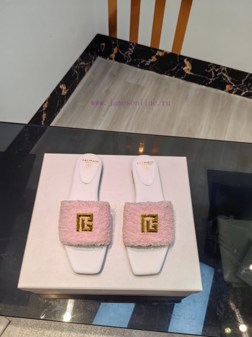 Balmain 2024 Spring/Summer Fashion Flat SlippersBrand Balmain 𝘽𝙖𝙡𝙢𝙖𝙞𝙣 by French fashion desie4ccpubv - Image 2