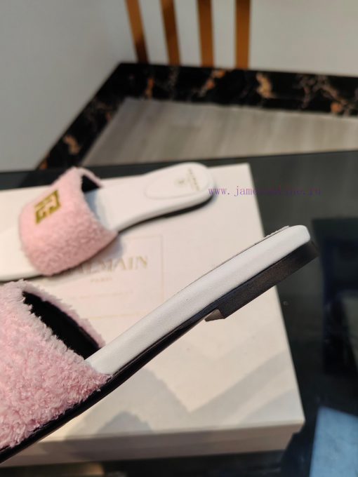 Balmain 2024 Spring/Summer Fashion Flat SlippersBrand Balmain 𝘽𝙖𝙡𝙢𝙖𝙞𝙣 by French fashion desie4ccpubv - Image 6