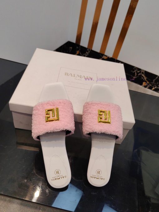 Balmain 2024 Spring/Summer Fashion Flat SlippersBrand Balmain 𝘽𝙖𝙡𝙢𝙖𝙞𝙣 by French fashion desie4ccpubv - Image 9