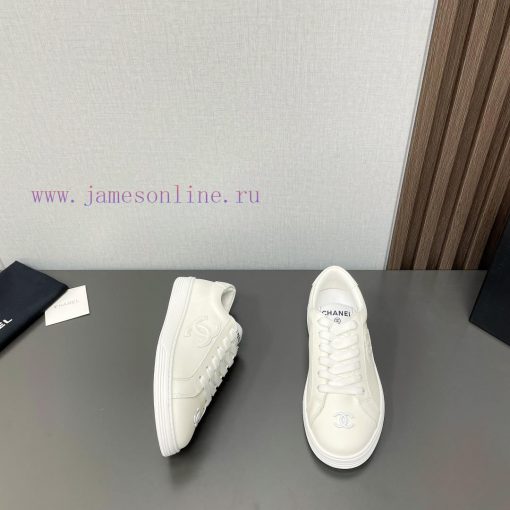 Top tierChanel C Home 2024 vs Spring/Summer Hot Leisure SeriesChanel white shoes casual shoeg9sh4fo2 - Image 5