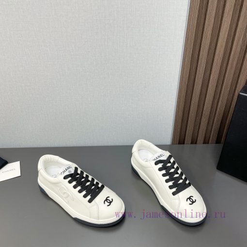 Top tierChanel C Home 2024 vs Spring/Summer Hot Leisure SeriesChanel white shoes casual shoedlp5jfht - Image 3