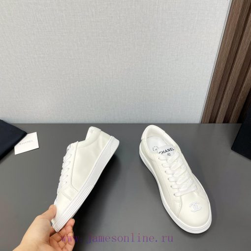 Top tierChanel C Home 2024 vs Spring/Summer Hot Leisure SeriesChanel white shoes casual shoeg9sh4fo2 - Image 7