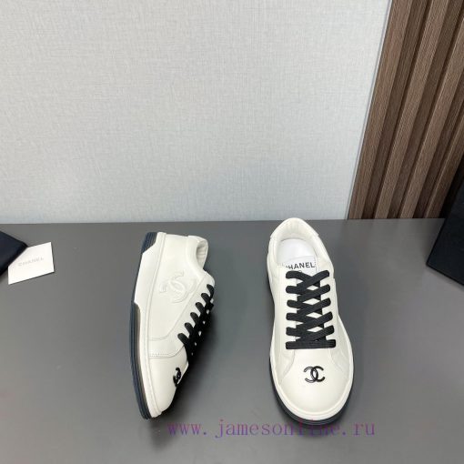 Top tierChanel C Home 2024 vs Spring/Summer Hot Leisure SeriesChanel white shoes casual shoedlp5jfht - Image 5
