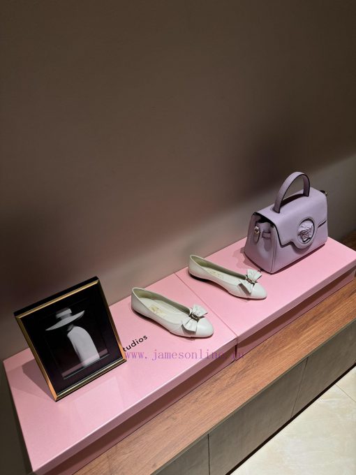 FERRAGAM * 24/Early Spring New Ferragamo Flat Single Shoes, this year's hot bow paired with q4cxq52v