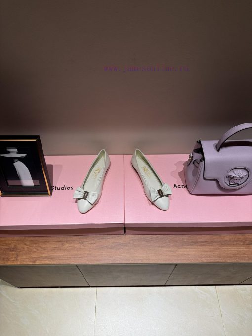 FERRAGAM * 24/Early Spring New Ferragamo Flat Single Shoes, this year's hot bow paired with q4cxq52v - Image 4