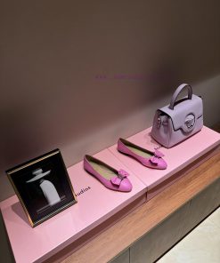FERRAGAM * 24/Early Spring New Ferragamo Flat Single Shoes, this year's hot bow paired with vy5mqokg