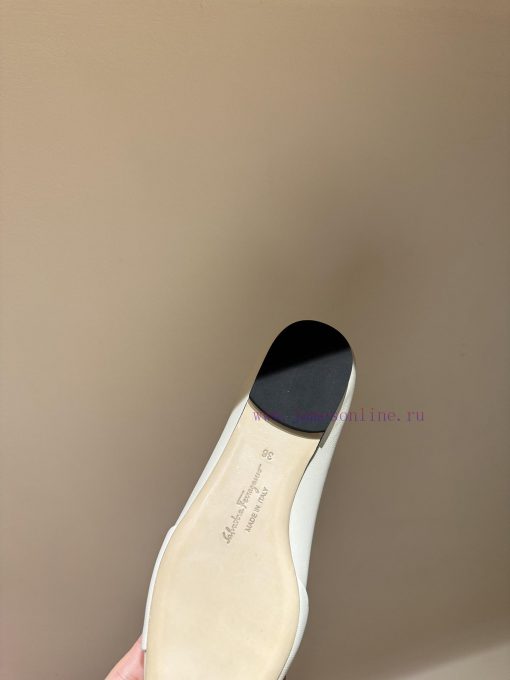 FERRAGAM * 24/Early Spring New Ferragamo Flat Single Shoes, this year's hot bow paired with q4cxq52v - Image 9