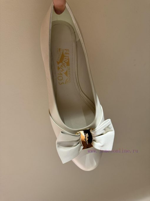 FERRAGAM * 24/Early Spring New Ferragamo Flat Single Shoes, this year's hot bow paired with q4cxq52v - Image 10