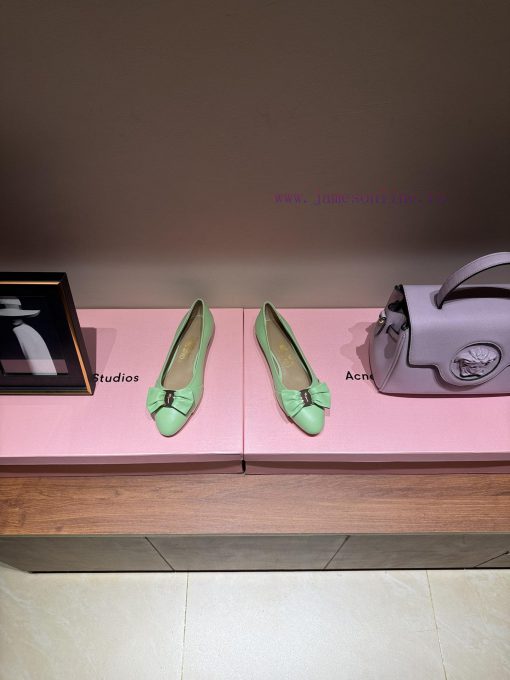 FERRAGAM * 24/Early Spring New Ferragamo Flat Single Shoes, this year's hot bow paired with hjfncqve - Image 4